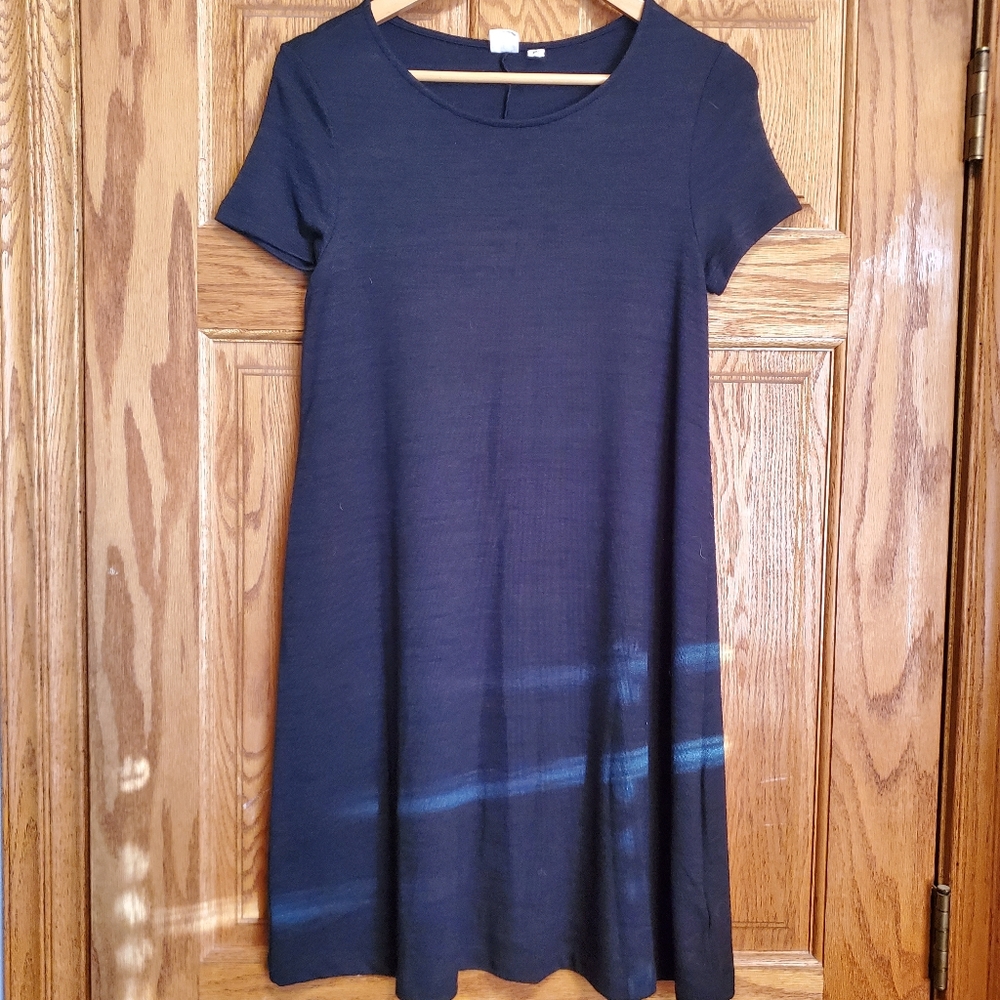 Plain black dress